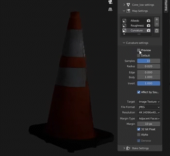 Curvature Map Preview