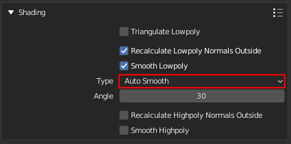 Lowpoly smoothing type