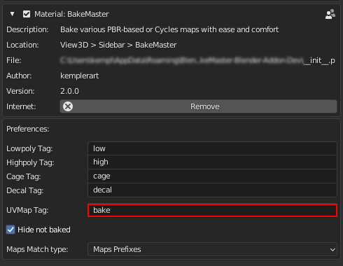 UVMap Tag