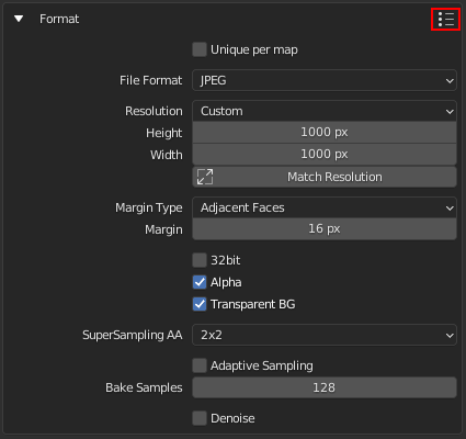 Format Preset
