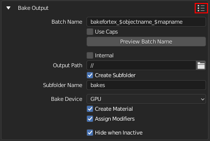 Preset