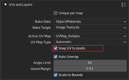 Snap UV to pixels