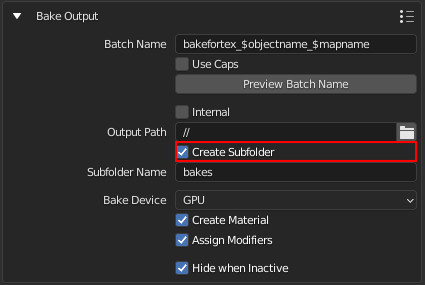 Create subfolder