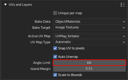 Angle limit