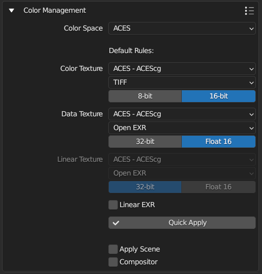 ACES-compliant ACEScg config